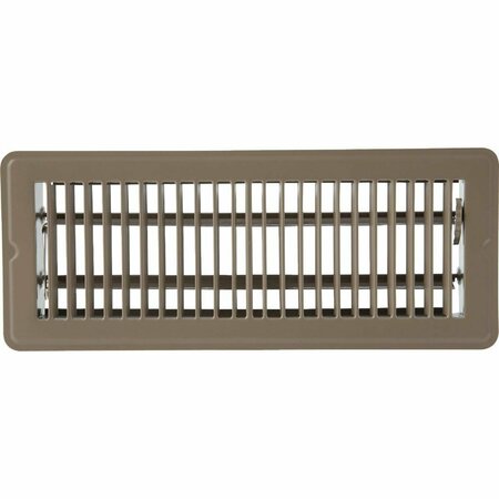 HOME IMPRESSIONS 2-1/4 In. x 12 In. Brown Steel Floor Register 1FL0212BR-NH